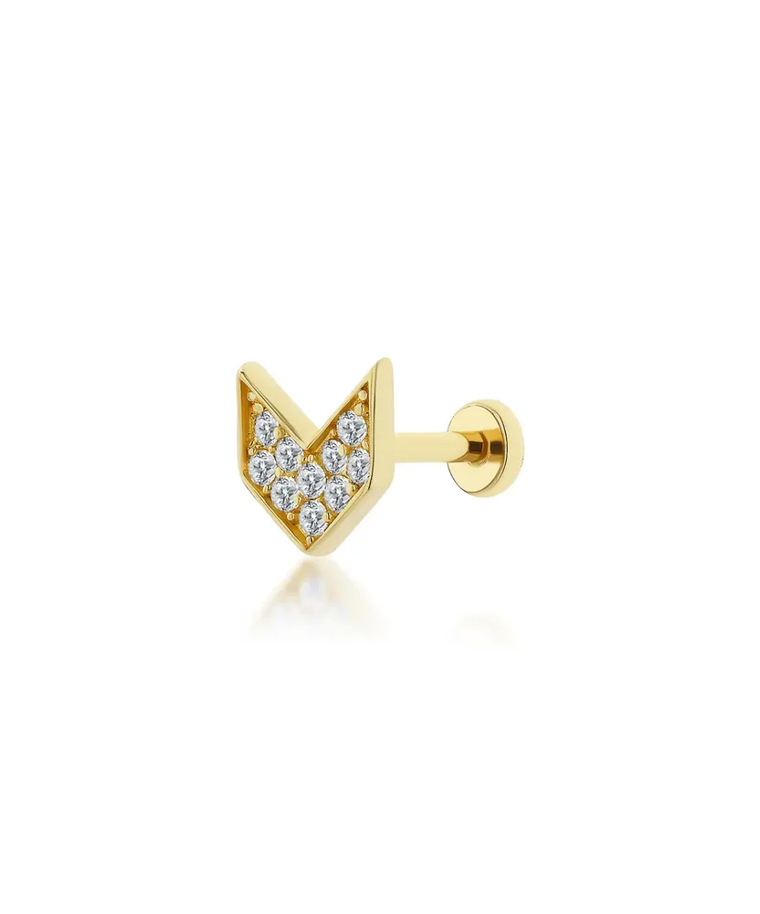 Altın Tragus Ok Piercing