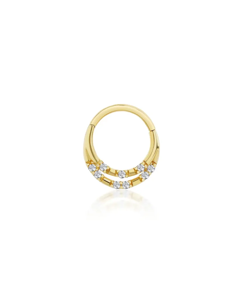 Altın Taşlı Helix Piercing