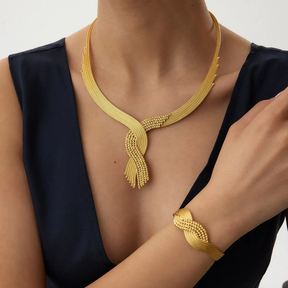 Aurora Kalze Altın Set - TS00047
